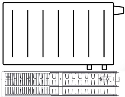 VK 33 Spodní pravé připojení